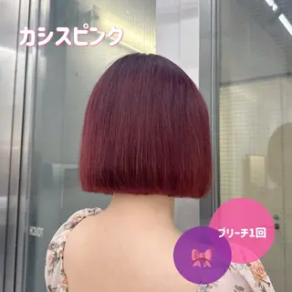 カラー 🍊暖色/ボブ chihiro🌼ོのヘアスタイル