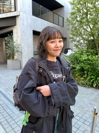 ショート パーマ パーマ/透明感カラー /ボブ/吉田一生のヘアスタイル