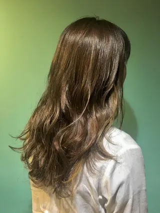 ロング カラー パーマ さかい なつみのヘアスタイル