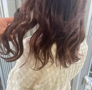 セミロング カラー 韓国ヘア/髪質改善 /艶カラー/sahoのヘアスタイル