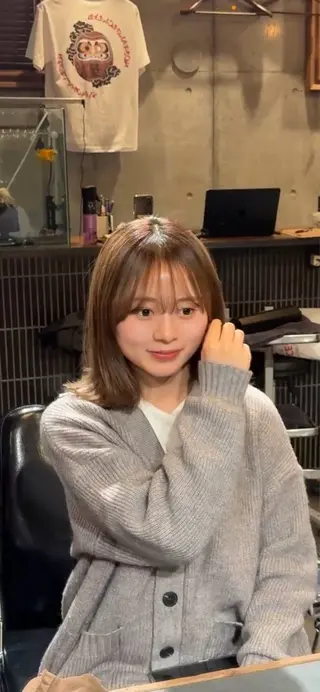 ミディアム 大城 統也のヘアスタイル