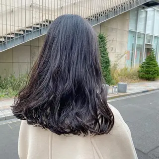 ロング カラー パーマ ヘアアレンジ メンズ 🍀髪質改善 ケアカラーrootsのヘアスタイル