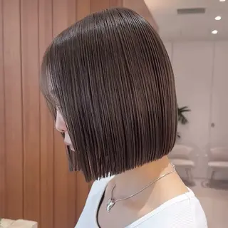 ミディアム カラー 田中航平/渋谷ボブ/ レイヤーボブのヘアスタイル