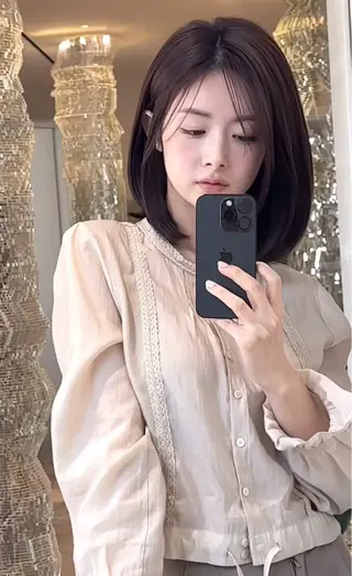 ショート 艶レイヤー/艶髪矯正 /ケラトリ/石井のヘアスタイル