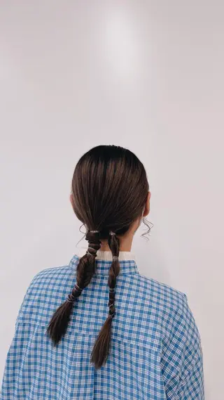 セミロング ONDO所属・梅田酸性縮毛矯正/ 韓国ヘア/ユナ🩰のヘアスタイル