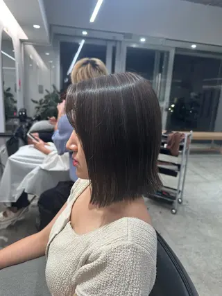 ミディアム mio/【日本橋】 パーマモデルのヘアスタイル