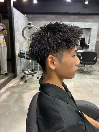 ショート パーマ メンズ men's salonAno所属・メンズサロンAno. YUKIのヘアスタイル