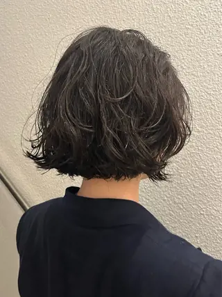 ショート カラー パーマ 🌿ボブ パーマ高橋啓太🌿のヘアスタイル