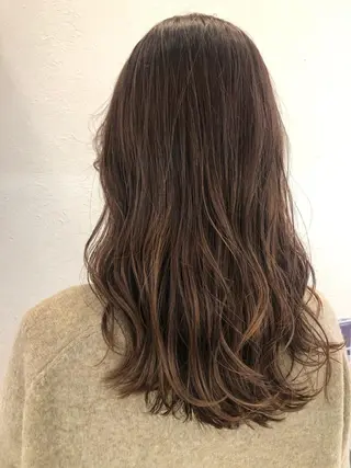 ロング カラー 艶質改善/縮毛矯正 ササキナツミのヘアスタイル