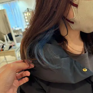 セミロング カラー 瀧澤 一真のヘアスタイル