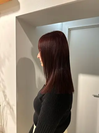 ロング カラー 中澤 眸乃のヘアスタイル