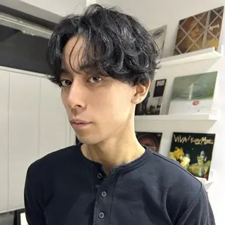 ショート パーマ Men's salon Plug 船橋店所属・船橋駅5分/ PLUG/リョウガのヘアスタイル