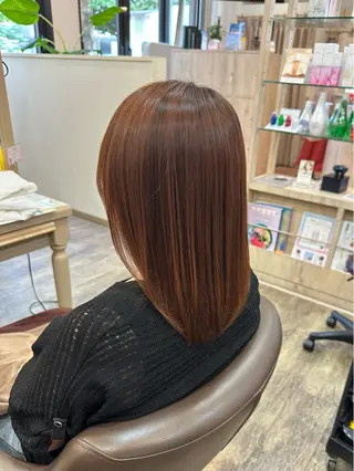 ミディアム 杉田 花乃のヘアスタイル