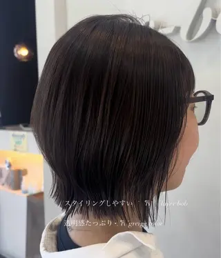 ミディアム reborn店長 🤍リルのヘアスタイル