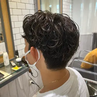 ショート カラー メンズ 神奈川大学最寄り白楽 三本松巧のヘアスタイル