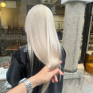 セミロング カラー 赤みゼロ/透明感 カラー🌿KANTAのヘアスタイル