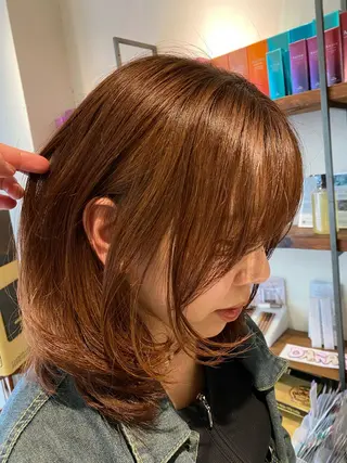 セミロング ナチュラルヘア🫧 ナナミのヘアスタイル