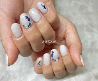 ネイル BABELバベル所属・江戸川橋✨BABEL 【バベル】大人可愛いのネイルデザイン