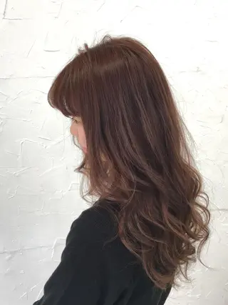 ロング ヘアアレンジ 大人垢抜け ダブルカラー【上野】のヘアスタイル