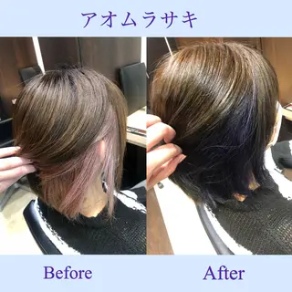 ミディアム カラー パーマモデル募集中 瀬在紗也香のヘアスタイル