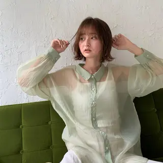 ミディアム 骨格診断で絶対可愛い ✨丸みショート✨凌弥のヘアスタイル