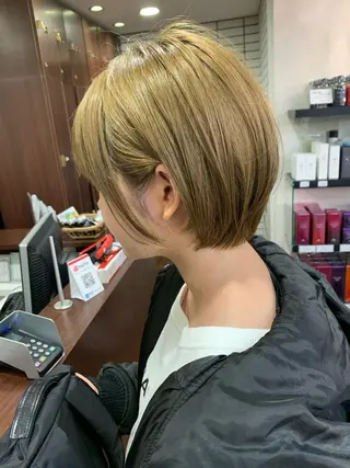 ショート 縮毛矯正/ショート/ レイヤー/畑中正敏のヘアスタイル