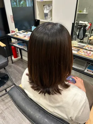 ミディアム 片平 帆香のヘアスタイル