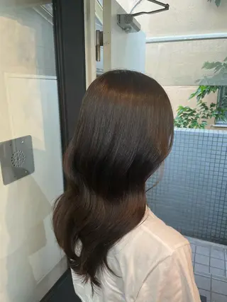 カラー yu-kaハッシュ カット/韓国レイヤーのヘアスタイル