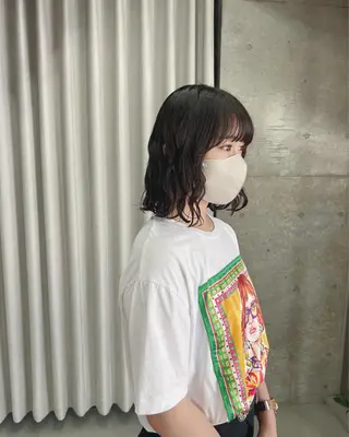 パーマ ボブパーマコテ巻き風 パーマNo1深江秀平のヘアスタイル