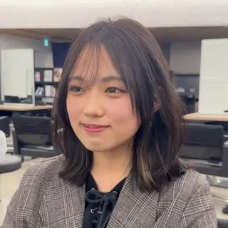 ミディアム カラー 柔らかいレイヤー🌿 大人ヘア/みっきーのヘアスタイル