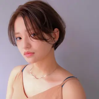 ショート カラー 水口 英里のヘアスタイル