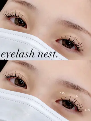 マツエク・マツパ intime内nest.所属・🤍nest. エリ🤍のマツエク・マツパデザイン