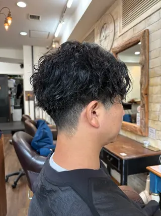 パーマ メンズ メンズ特化×女性 施術◎清水 真之介のヘアスタイル