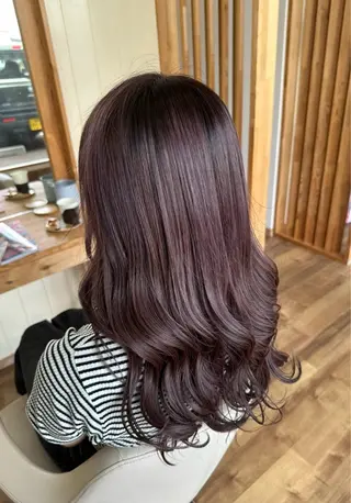 セミロング カラー Hair Resort ALL BLue所属・細貝 舞利のヘアスタイル