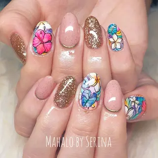 ミディアム カラー ネイル SUNNY BAE. SERINAのネイルデザイン