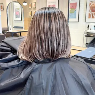 ミディアム カラー ヘアアレンジ アンドウ ユウ/ レイヤーカット/韓国のヘアスタイル