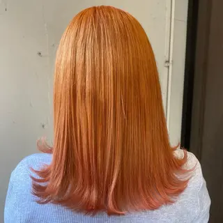 セミロング カラー 💚 nao💚のヘアスタイル