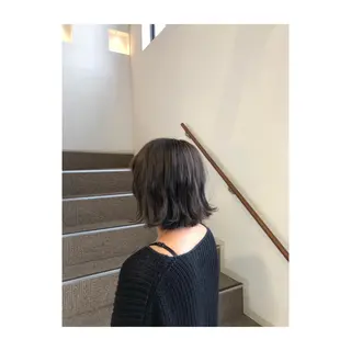 セミロング 松戸　レイヤーカット 野口　康太郎のヘアスタイル