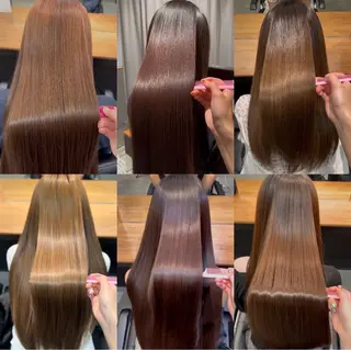 セミロング パーマ いれい すずかのヘアスタイル