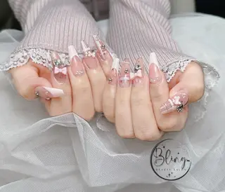 ロング カラー Bling Salonのネイルデザイン