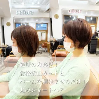 ショート カラー newline銀座所属・👑銀座ショート/ 絶壁補正/金子涼👑のヘアスタイル