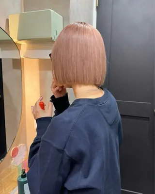 カラー ayaka/暖色 /ニュアンスボブのヘアスタイル