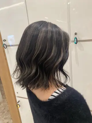 ミディアム カラー パーマ ヘアアレンジ 🌿レイヤー/ブリー チ/🌿JINのヘアスタイル