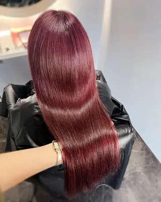 セミロング カラー 韓国ヘア/髪質改善 /艶カラー/sahoのヘアスタイル