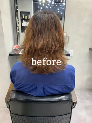 ミディアム 新宿/韓国レイヤー 髪質改善カラー/角所のヘアスタイル