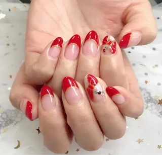 カラー ネイル Q Free nailsのネイルデザイン