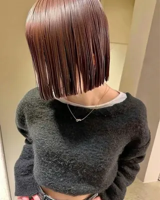 ミディアム カラー 👑ショート/ボブ /銀座/ニシオカ👑のヘアスタイル