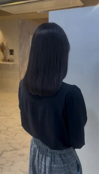 ミディアム 石川 花奈のヘアスタイル