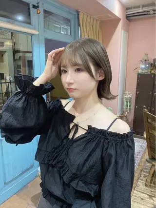 ショート カラー 海音 心斎橋美容室のヘアスタイル