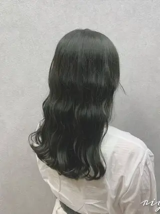 ミディアム カラー ヘアアレンジ うる艶カラー🤍 SAKI🧸錦糸町のヘアスタイル